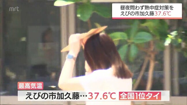 えびの市で37.6℃と全国1位の暑さ 宮崎県内各地で「猛暑日」 熱帯夜も続く見込み|TBS NEWS DIG