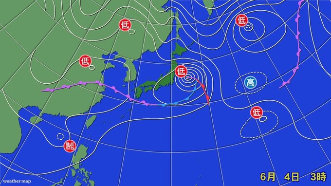 【熱帯低気圧情報】「台風のたまご」発生　6日（土）～8日（月）頃　九州・四国・近畿・関東の太平洋側などまとまった雨か　台風6号と似たような進路か　※雨と風のシミュレーション|TBS NEWS DIG