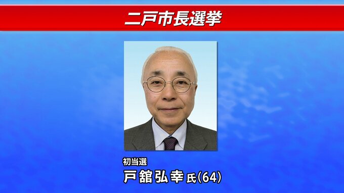 二戸市長選告示戸舘弘幸氏が初当選|TBS NEWS DIG