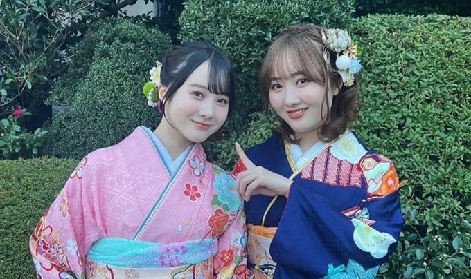 【本田紗来】　本田望結さんと　晴れ着ショット　「お着物も大好きなピンクでるんるんっ」「本当に優しいお姉ちゃんですっ　そして面白い！」|TBS NEWS DIG