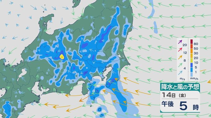 【大雨情報】東京など首都圏は急な雨の強まりのおそれ 暖かく湿った空気と上空の寒気で関東は大気の状態非常に不安定に 千葉県では土砂災害に厳重警戒を 雨・風シミュレーション　|TBS NEWS DIG