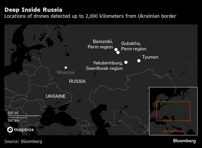 ドローン攻撃、ロシア領内2000キロ地点でも確認－試される防空体制