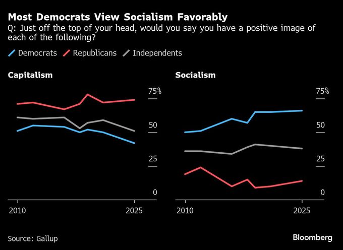 米国で資本主義への支持が過去最低、世論の分断鮮明－ギャラップ調査
