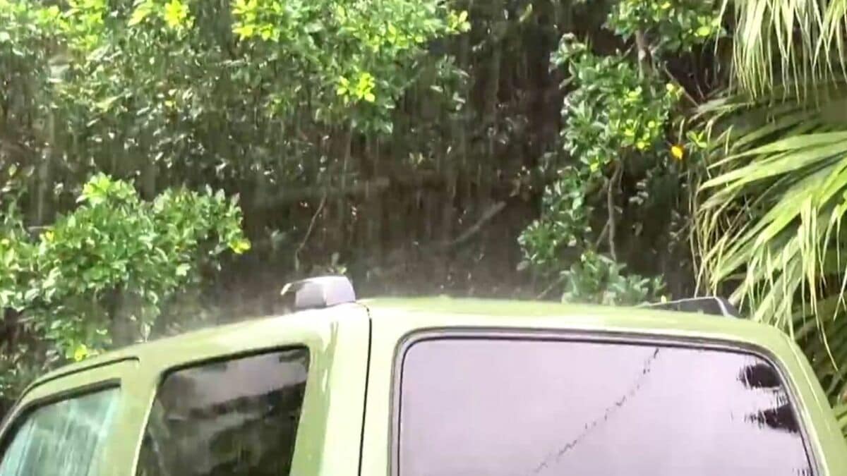 十島村・口之島で1時間に85ミリの猛烈な雨 梅雨前線があす30日にかけ