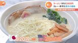 アメリカではラーメン1杯2800円!?記録的な円安・物価高でアメリカ在住の日本人が苦境に…現地の価格を徹底調査 | 富山のニュース|天気・防災|チューリップテレビ