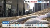 放射冷却で氷点下の冷え込みの朝 日中は気温上昇し春の陽気 富山 | 富山のニュース|天気・防災|チューリップテレビ