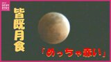 「めっちゃ赤い！」ひな祭りの天体ショー「皆既月食」　時折分厚い雲に隠れながらも「赤銅色」に　観察会では子どもたちからも驚きの声　広島　|　RCC NEWS | 広島ニュース | RCC中国放送