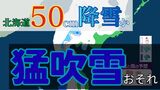 北海道で猛吹雪のおそれ　最大50cm降雪予想　太平洋沿岸は「竜巻」に厳重警戒　冬型の気圧配置が強まる見込み【雨と風のシミュレーション】　|　富山のニュース｜天気・防災｜チューリップテレビ