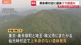 【速報】東京と埼玉にまたがる仙元峠付近で上半身のない遺体　クマに襲われた可能性　周辺には大型動物の足跡　警視庁が身元確認を進める|TBS NEWS DIG
