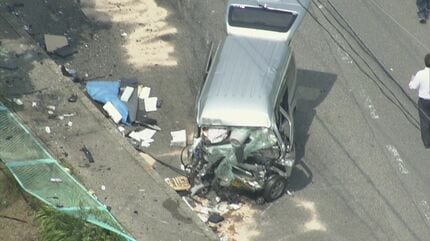 国道で車2台が正面衝突か 3人死傷 70代の女性2人が死亡 1人大けが