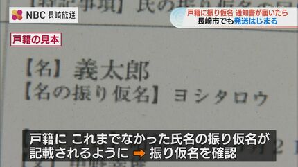 戸籍に記載されるフリガナの通知書」届いたらどうすれば？ | 長崎の