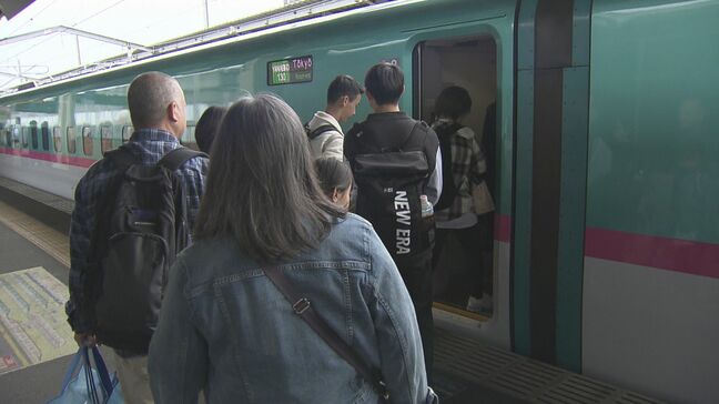 東北新幹線乗車率170%の列車も GW最終日 Uターンラッシュ 福島|TBS NEWS DIG