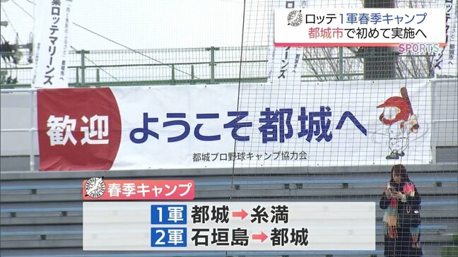 千葉ロッテマリーンズ 1軍春季キャンプを初めて都城市で実施へ|TBS NEWS DIG