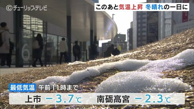 放射冷却で氷点下の冷え込みの朝 日中は気温上昇し春の陽気 富山　|　富山のニュース｜天気・防災｜チューリップテレビ