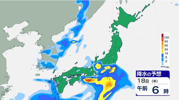 【梅雨前線】九州南部や南西諸島は土砂災害に厳重警戒　週末20日頃は西日本で「警報級大雨」のおそれ　雨風シミュレーション|TBS NEWS DIG