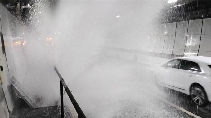 【中央道・上り】　勝沼ICー大月JCTで通行止め　笹子トンネル内の消火設備から漏水　勝沼IC付近で渋滞2キロ【午後1時10分現在】　|　山梨のニュース | ＵＴＹテレビ山梨