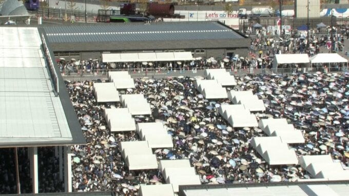 【万博速報】けさも東ゲート前は「ぎゅうぎゅう」 29日(月)の一般来場者は21万人 18日連続の20万人超　閉幕まで2週間どうなる「駆け込み万博」|TBS NEWS DIG