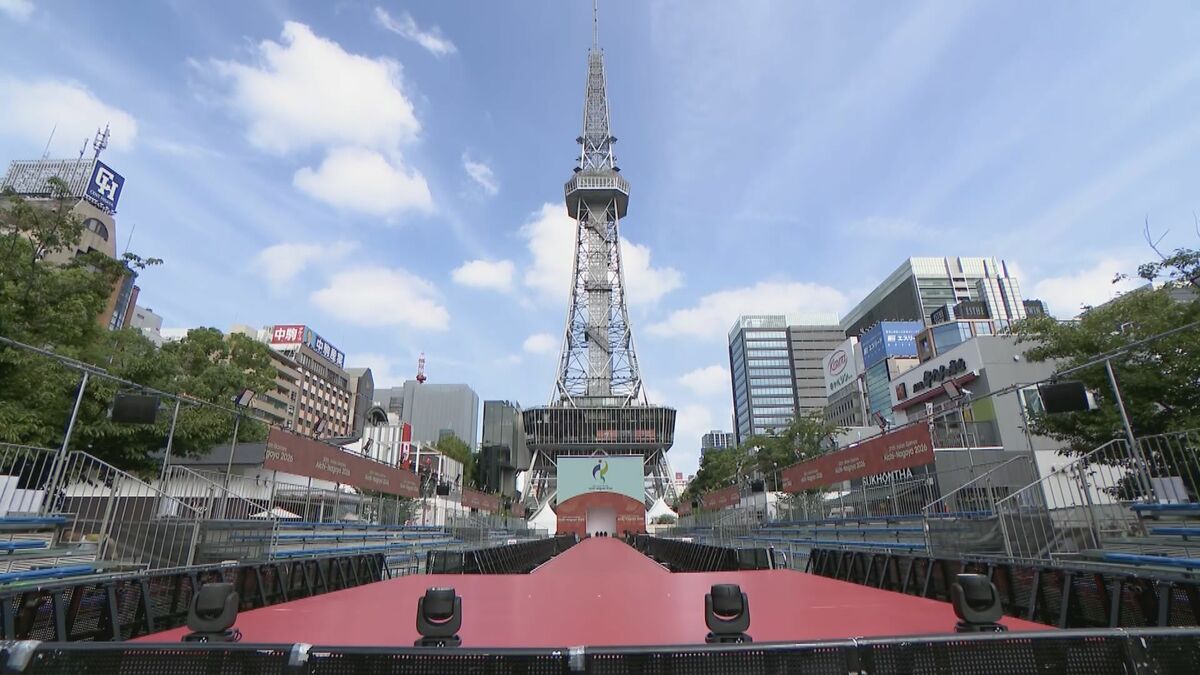 アジア大会でメダルを獲得した選手がランウェイに登場 ｢ONE ASIA WORLD｣ 9月19日～10月4日まで 入場無料 名古屋･久屋大通公園