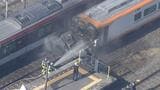 軽乗用車が特急列車に200m押され炎上…年齢・性別不明の運転していた人が死亡 近鉄京都線「新祝園駅」近くの踏切|TBS NEWS DIG