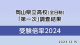 県立全日制高校「進学希望状況(第一次調査)」発表 岡山工(デザイン)1.85倍 岡山城東1.40倍 勝山(蒜山校地)0.38倍【全50校119科4コース掲載】|TBS NEWS DIG