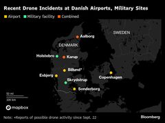 デンマークでドローン防衛強化－30日にも侵入疑い、空域8分間閉鎖| TBS CROSS DIG with Bloomberg