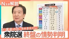 自民“単独過半数を大幅に上回る勢い”…衆院選 終盤の情勢判明、序盤からの情勢変化は？【Nスタ解説】| TBS CROSS DIG with Bloomberg