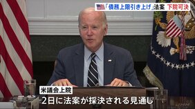 アメリカ・債務上限引き上げ法案が議会下院で可決　上院では2日にも法案採決の見通し|TBS NEWS DIG