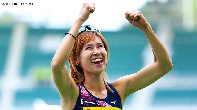 女子走幅跳の秦澄美鈴が6ｍ75の大会タイで圧勝 世界陸上ブダペスト参加標準記録突破と日本記録更新に手応え【静岡国際レビュー】|TBS NEWS DIG