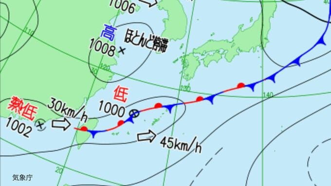 【新たな“台風のたまご”か】「熱帯低気圧」が発生　1時間ごとの雨風シミュレーションを画像で見る　今後の台風情報に注意【気象庁  天気図】|TBS NEWS DIG