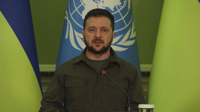 「ロシアと協議用意」ゼレンスキー氏 国連事務総長と会談 マリウポリ製鉄所の市民避難