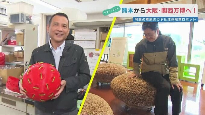 大阪・関西万博に “メイド イン 熊本”　パビリオン屋根に阿蘇の茅＆農業支える球体ロボット|TBS NEWS DIG