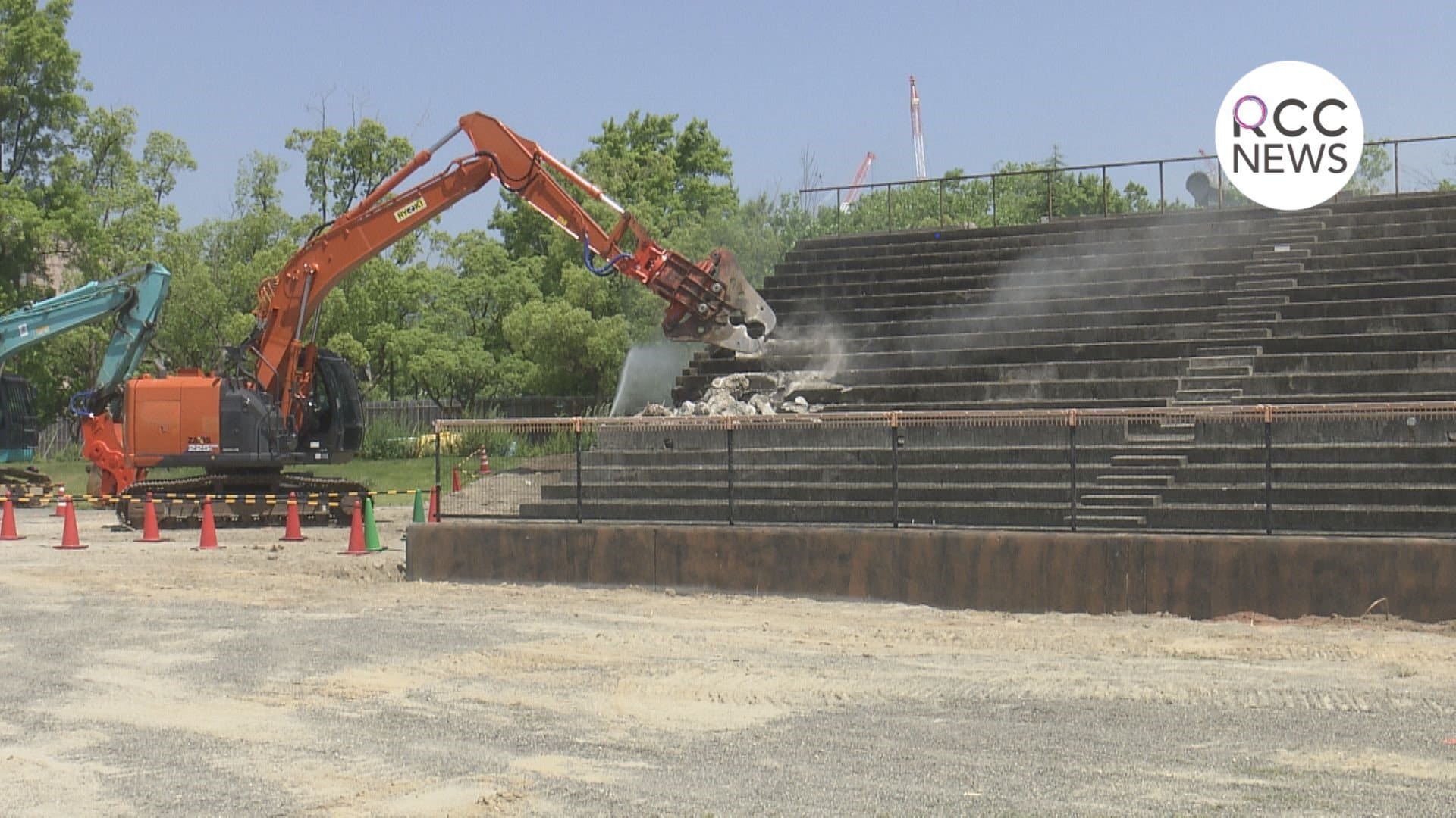 旧広島市民球場のライトスタンド撤去 トランペット応援発祥の地 「万感  