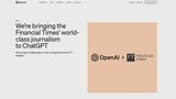 「チャットGPT」米・オープンAIと英・フィナンシャルタイムズ紙が提携発表|TBS NEWS DIG