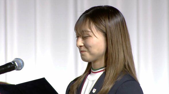 坂本花織、結団式で決意表明「“お笑いキャラ”として呼ばれていますが、、TeamJAPANの心を一つに」【ミラノ・コルティナ五輪】|TBS NEWS DIG