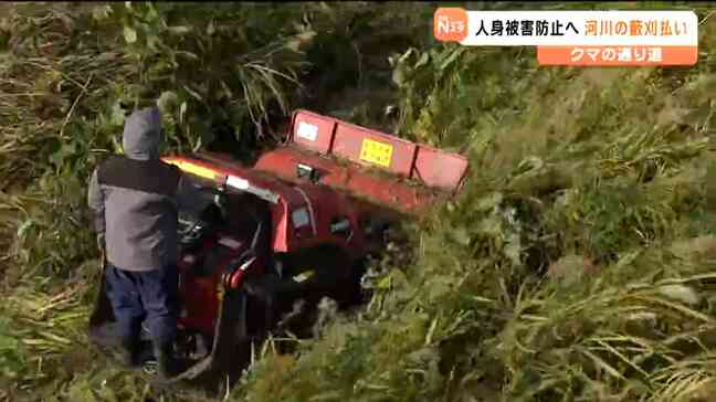 相次ぐクマ出没 重機投入し河川の藪"刈払い"人身被害防止へ 宮城・加美町|TBS NEWS DIG