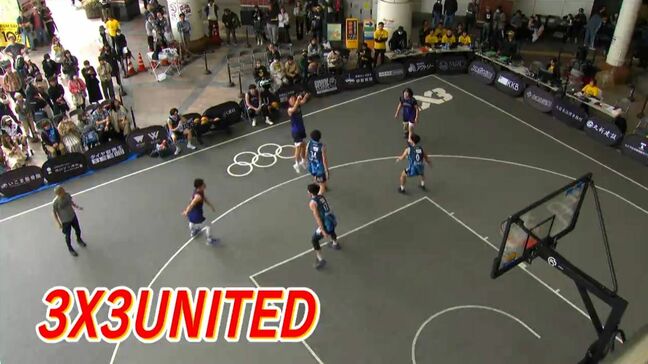 3X3UNITEDプレーオフがアミュ広場で　エクスプローラーズ鹿児島「これを機にもっといいチームになれるように頑張る」|TBS NEWS DIG
