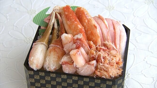 「春の北海道物産と観光展」列に並んでいる人の目当てはカニがてんこ盛りの弁当【岡山】|TBS NEWS DIG