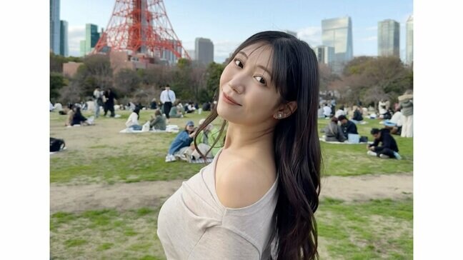 【 穂川果音 】　東京タワーをバックに春ピクニック　「日差しが暖かくて気持ちいい季節だね〜」|TBS NEWS DIG