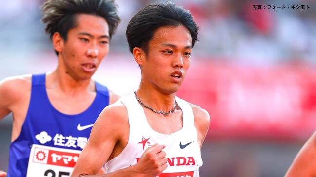 男子5000m 森凪也が悲願の初V、アジア大会代表内定 ラスト100m勝負で粘り勝ち ゴール後は拳を突き上げる【陸上日本選手権】|TBS NEWS DIG