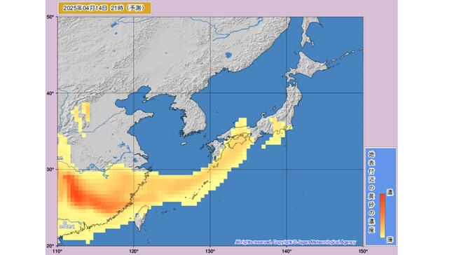 【黄砂情報】九州、中国、四国、近畿、関東地方に飛来　15日午前まで注意|TBS NEWS DIG