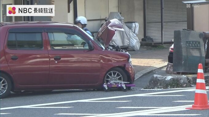 通勤時間帯に男性（20代）が運転する軽乗用車が欄干に衝突【長崎】　|　長崎のニュース | 天気 | NBC長崎放送