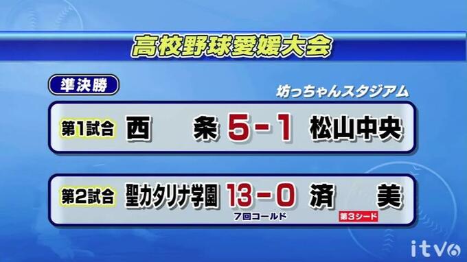 高校野球愛媛大会 準決勝の結果　|　愛媛のニュース - Nスタえひめ｜あいテレビは6チャンネル