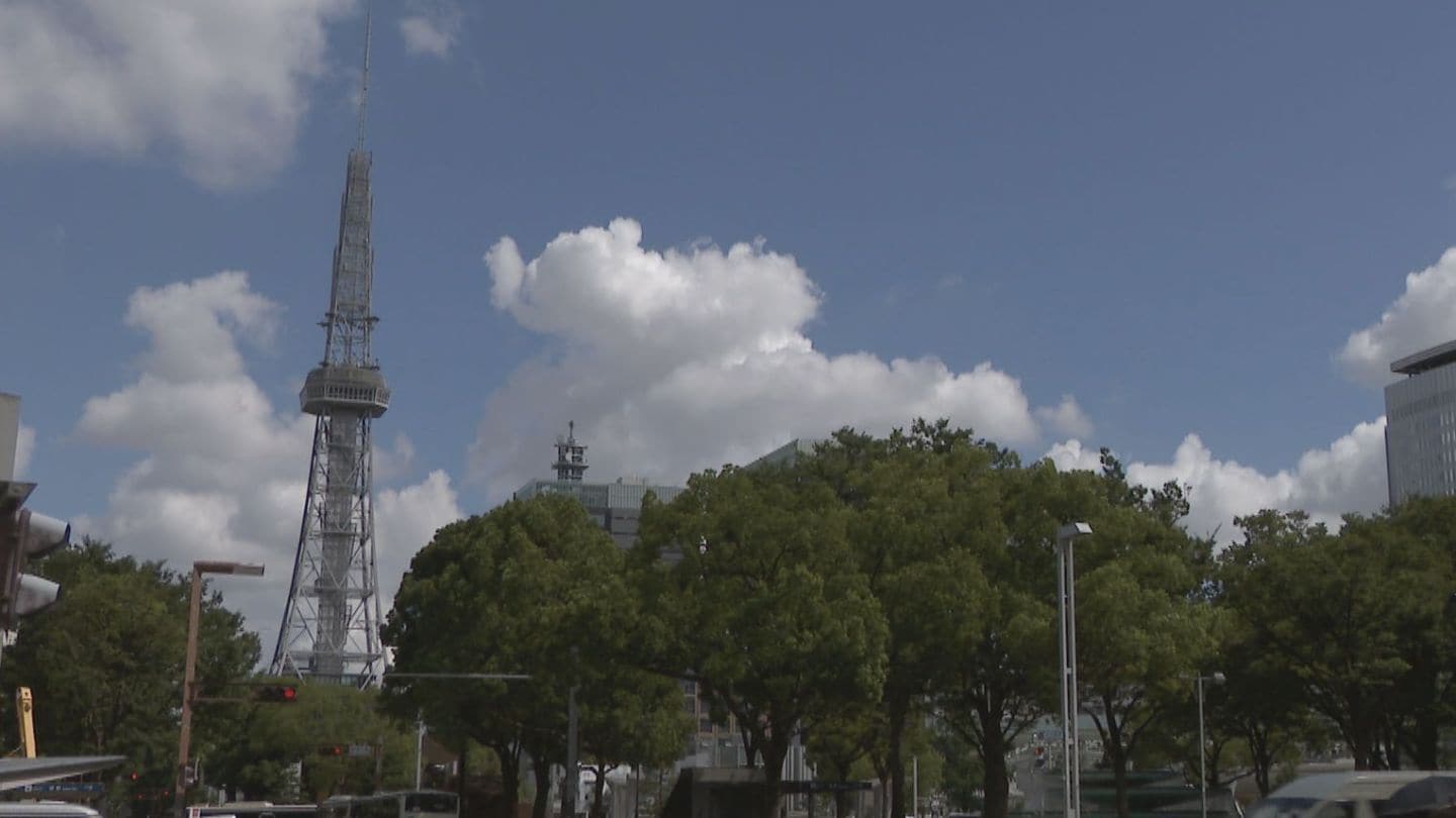 1日も各地で猛烈な暑さが続き名古屋は8日連続の猛暑日に　愛知と三重には「熱中症警戒アラート」　午後は雷や突風を伴い激しい雨の降る所がある見込み