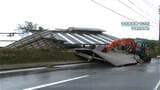 台風13号 幅40mにわたり土砂崩れ 牛舎の屋根が飛ばされる 奄美地方は広い範囲が強風域 鹿児島|TBS NEWS DIG