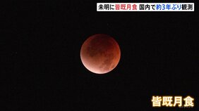 「皆既月食」 全国各地で観測 国内では2022年11月以来約3年ぶり 次回の観測は来年3月3日|TBS NEWS DIG