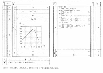 数学の試験問題と解答】2026年度入学 山形県公立高校入試（一般