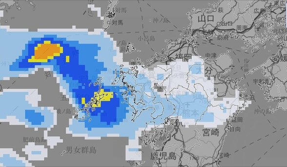 【気象情報】九州北部地方　3日夜のはじめ頃から5日にかけて局地的に積乱雲が発達し落雷や竜巻など激しい突風のおそれ【雨風シミュレーション】　|　富山のニュース｜天気・防災｜チューリップテレビ