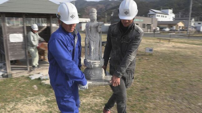 震災時の適切な避難誘導に感謝し贈られた献花台を老朽化に伴い撤去　岩手・大槌町|TBS NEWS DIG