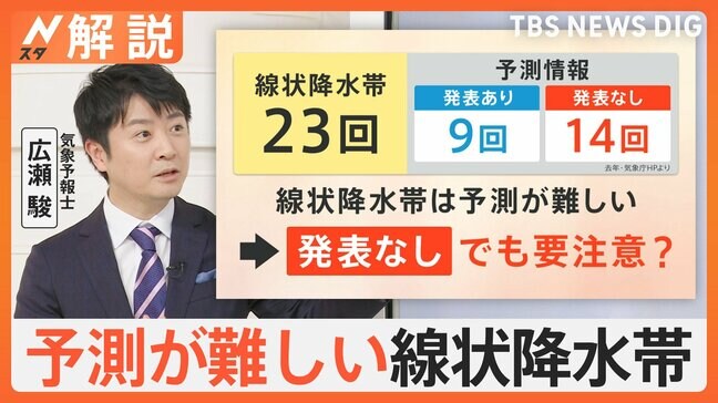 【台風1号】「線状降水帯」発表なくても要注意　28日夜は関東や東北でも“滝のような激しい雨”の予報【Nスタ解説】|TBS NEWS DIG