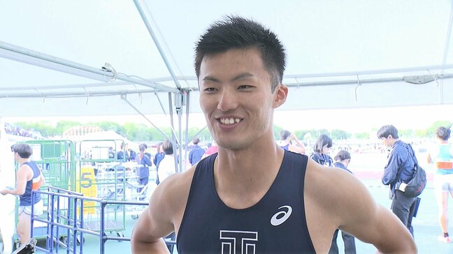 男子100m、東洋大・栁田大輝「記録は良い記録を。標準を切れたら」予選10秒22で準決勝進出へ【関東インカレ】|TBS NEWS DIG